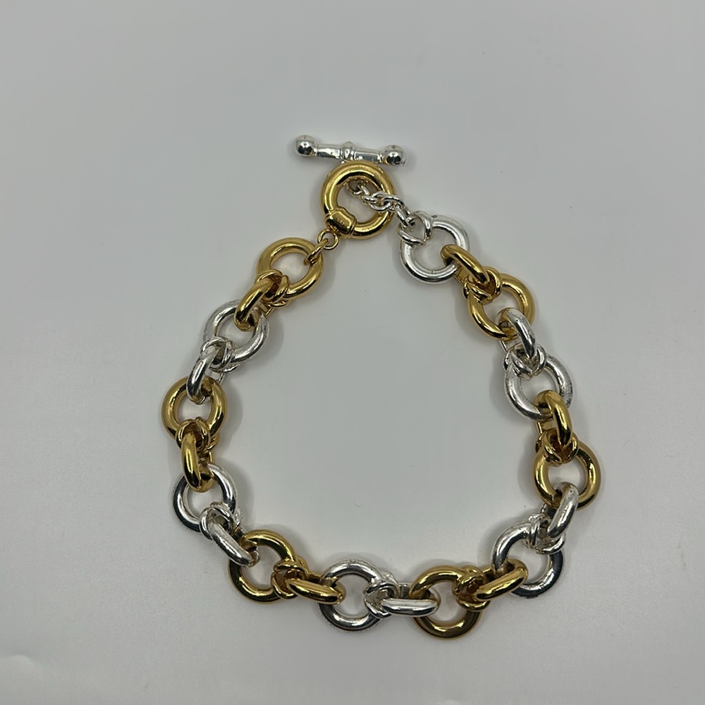 Chucky Gold and Silver Chain Necklace - Picture 8 of 10